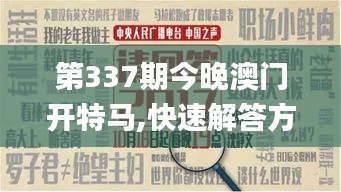 第337期今晚澳门开特马,快速解答方案解析_特供版159.265-2