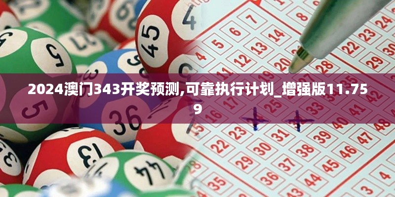 2024澳门343开奖预测,可靠执行计划_增强版11.759