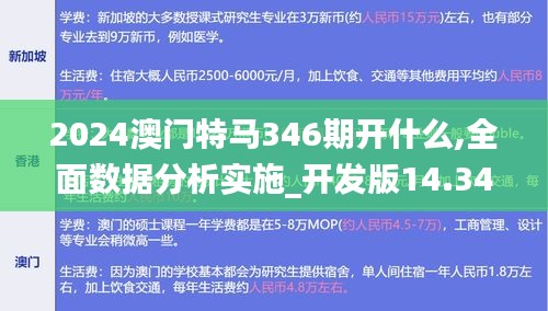 2024澳门特马346期开什么,全面数据分析实施_开发版14.340