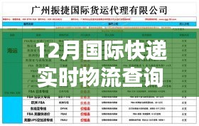 12月国际快递实时物流查询官网操作指南
