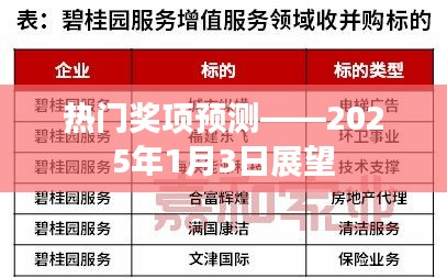 热门奖项预测，未来展望展望（展望日期，XXXX年）