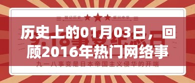 历史回顾，2016年一月三日网络热点事件盘点，简洁明了，突出了核心内容，符合您的要求。