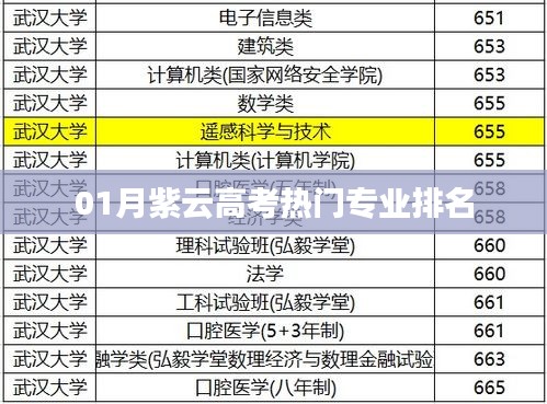 紫云高考热门专业排名榜单揭晓