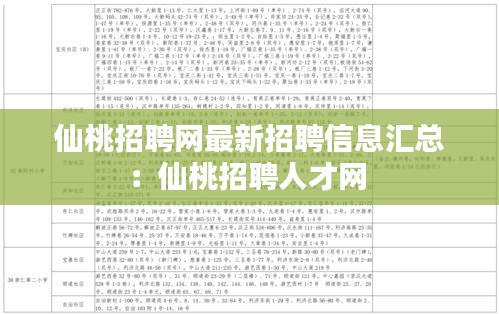 仙桃招聘网最新招聘信息汇总：仙桃招聘人才网 